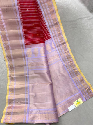 GADWAL PURE SILK CHECKS HANDLOOM SAREE