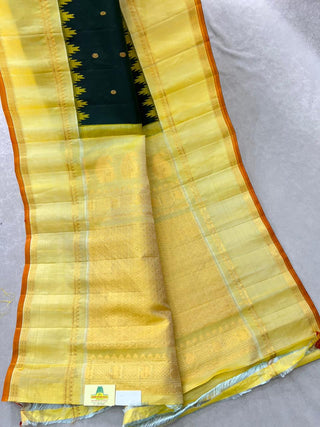 GADWAL PURE SILK GAP BORDER HANDLOOM SAREE