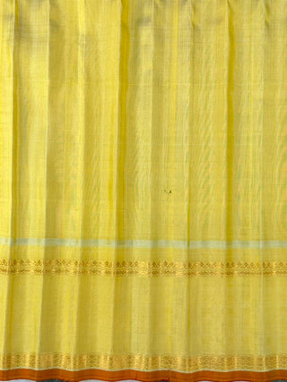 GADWAL PURE SILK GAP BORDER HANDLOOM SAREE