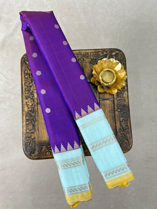 GADWAL PURE SILK GAP BORDER HANDLOOM SAREE