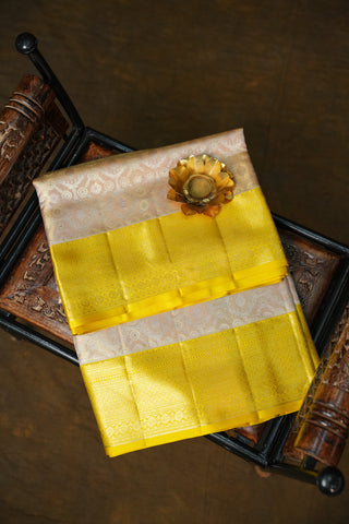 KANCHIPURAM PURE SILK TISSUE BROCADE SAREE