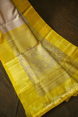 KANCHIPURAM PURE SILK TISSUE BROCADE SAREE