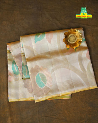 KANCHIPURAM PURE SILK TISSUE HANDLOOM SAREE