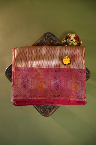 KANCHIPURAM PURE SILK BROCADE SAREE