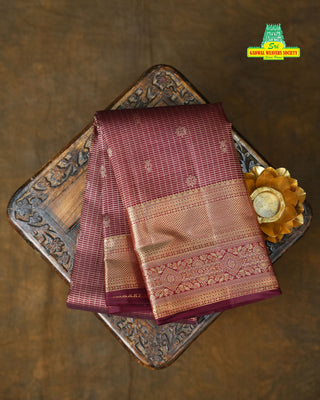 KANCHIPURAM PURE SILK BROCADE HANDLOOM SAREE