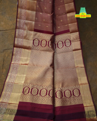 KANCHIPURAM PURE SILK BROCADE HANDLOOM SAREE