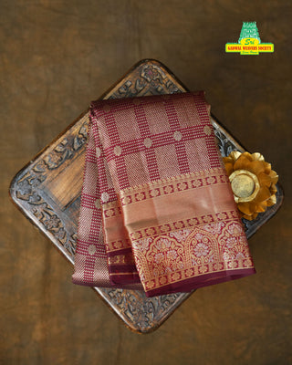 KANCHIPURAM PURE SILK BROCADE HANDLOOM SAREE