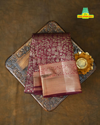 KANCHIPURAM PURE SILK BROCADE HANDLOOM SAREE