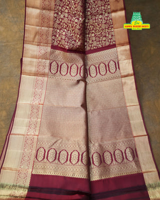 KANCHIPURAM PURE SILK BROCADE HANDLOOM SAREE