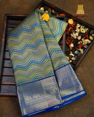 KANCHIPURAM BROCADE PURE SILK SAREE