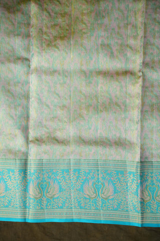 KANCHIPURAM PURE SILK TISSUE BROCADE SAREE