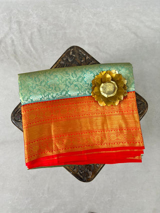 KANCHIPURAM PURE SILK TISSUE HANDLOOM SAREE