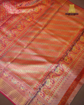 KANCHIPURAM PURE SILK BROCADE SAREE