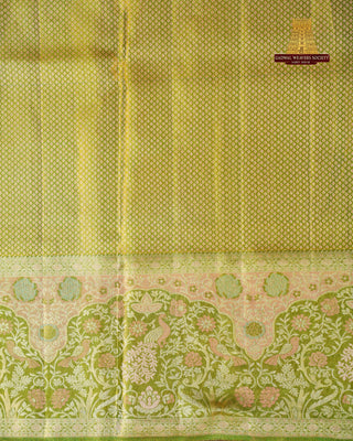 KANCHIPURAM PURE SILK TISSUE BROCADE SAREE