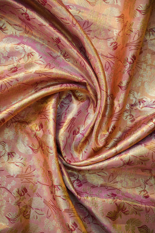 KANCHIPURAM PURE SILK TISSUE BROCADE SAREE