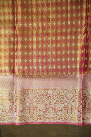 KANCHIPURAM PURE SILK TISSUE BROCADE SAREE