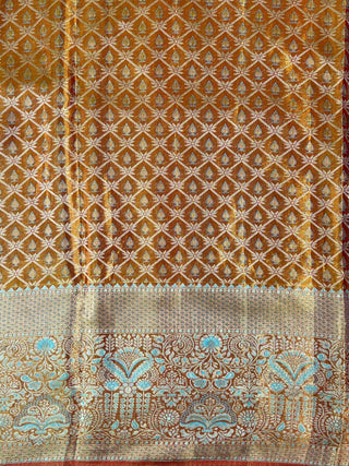 KANCHIPURAM PURE SILK TISSUE HANDLOOM SAREE