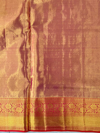 KANCHIPURAM PURE SILK TISSUE HANDLOOM SAREE