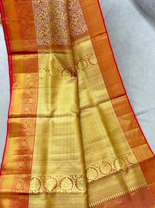 KANCHIPURAM PURE SILK TISSUE HANDLOOM SAREE