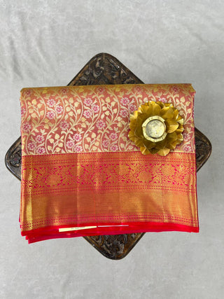 KANCHIPURAM PURE SILK TISSUE HANDLOOM SAREE
