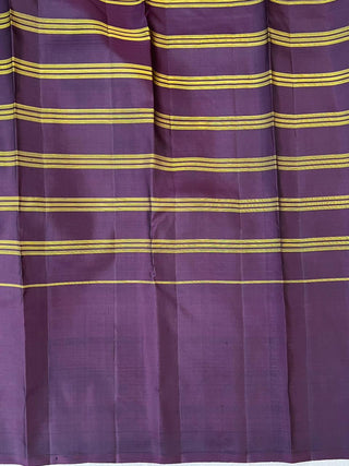 KANCHIPURAM PURE SILK CHECKS HANDLOOM SAREE