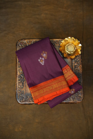 KANCHIPURAM PURE SILK SMALL BORDER SAREE