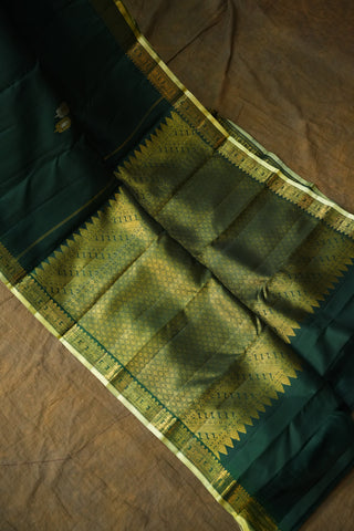 KANCHIPURAM PURE SILK SMALL BORDER SAREE