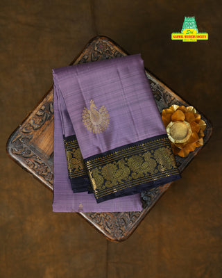KANCHIPURAM PURE SILK SMALL BORDER HANDLOOM SAREE