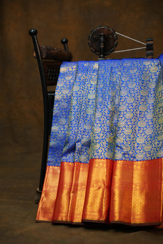 KANCHIPURAM PURE SILK BROCADE HANDLOOM SAREE