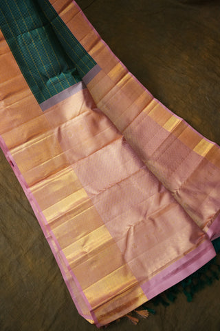 KANCHIPURAM PURE SILK BROCADE HANDLOOM SAREE