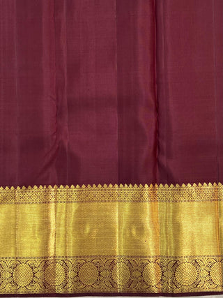 KANCHIPURAM PURE SILK BROCADE HANDLOOM SAREE