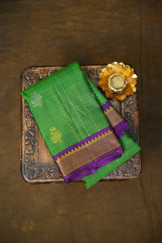 KANCHIPURAM PURE SILK SMALL BORDER SAREE