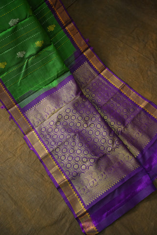 KANCHIPURAM PURE SILK SMALL BORDER SAREE