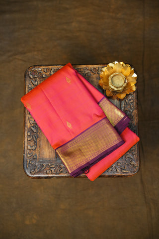 KANCHIPURAM PURE SILK SMALL BORDER SAREE