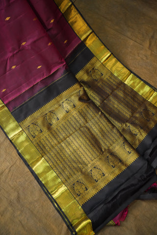 KANCHIPURAM PURE SILK SMALL BORDER SAREE