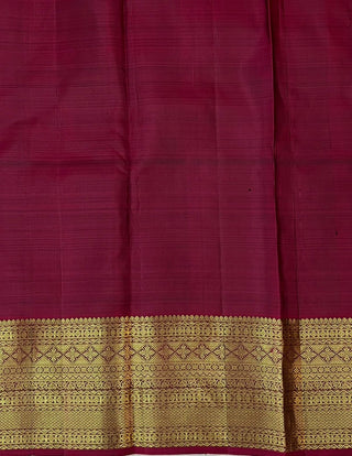 KANCHIPURAM PURE SILK CHECKS HANDLOOM SAREE
