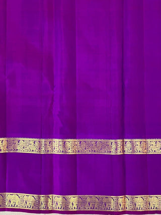 KANCHIPURAM PURE SILK CHECKS HANDLOOM SAREE