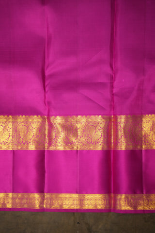 KANCHIPURAM PURE SILK GAP BORDER SAREE