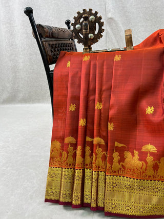 KANCHIPURAM PURE SILK HANDLOOM SAREE