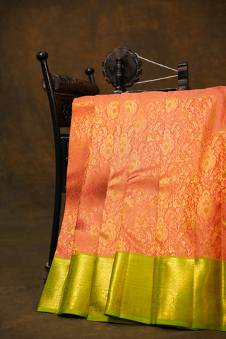 KANCHIPURAM PURE SILK BROCADE HANDLOOM SAREE