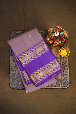 KANCHIPURAM PURE SILK GAP BORDER SAREE