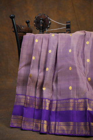 KANCHIPURAM PURE SILK GAP BORDER SAREE