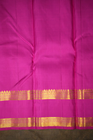 KANCHIPURAM PURE SILK GAP BORDER SAREE