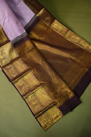 KANCHIPURAM PURE SILK BROCADE HANDLOOM SAREE