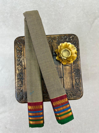 GADWAL PURE COTTON CHECKS HANDLOOM SAREE