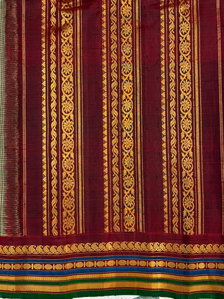 GADWAL PURE COTTON CHECKS HANDLOOM SAREE