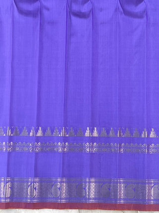 GADWAL PURE SILK GAP BORDER HANDLOOM SAREE