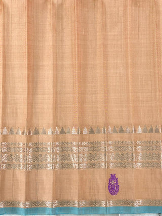 GADWAL PURE SILK GAP BORDER HANDLOOM SAREE