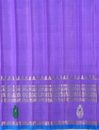 GADWAL PURE SILK GAP BORDER HANDLOOM SAREE