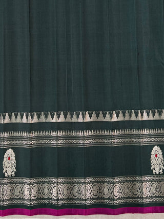 GADWAL PURE SILK GAP BORDER HANDLOOM SAREE